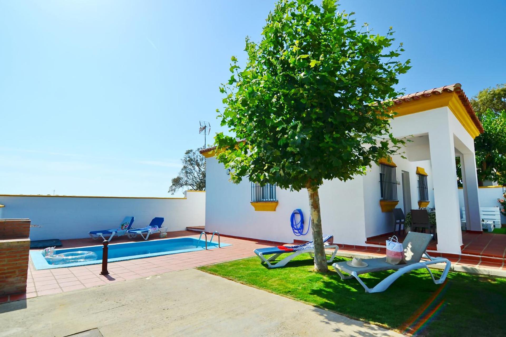 Chalet Chaparrillo Conil Alquileres Atardecer Cadiz Exterior photo